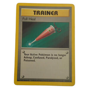 Pokemon TCG‎ Full Heal 1st Edition Shadowless Base Set - 82/102 Trainer LP